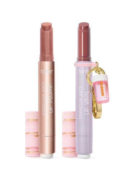 tarte x Dunkin' maracuja juicy lip vanilla icing duo + FREE charm
